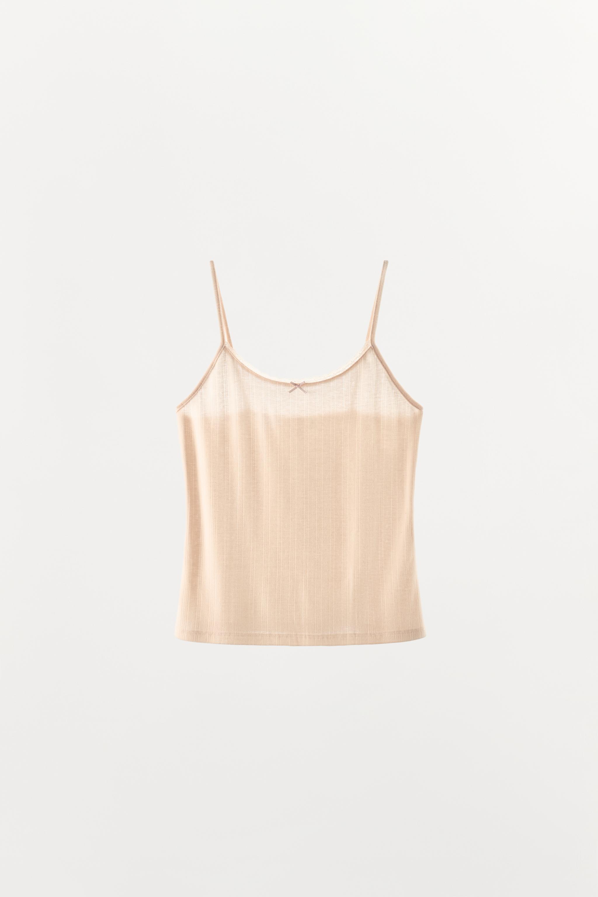 Pointelle Bow Camisole