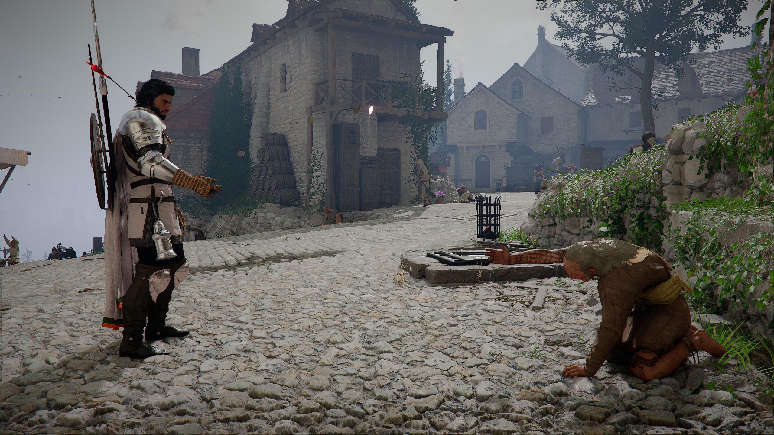 Crimson Desert Contribution - Kliff giving money to a beggar