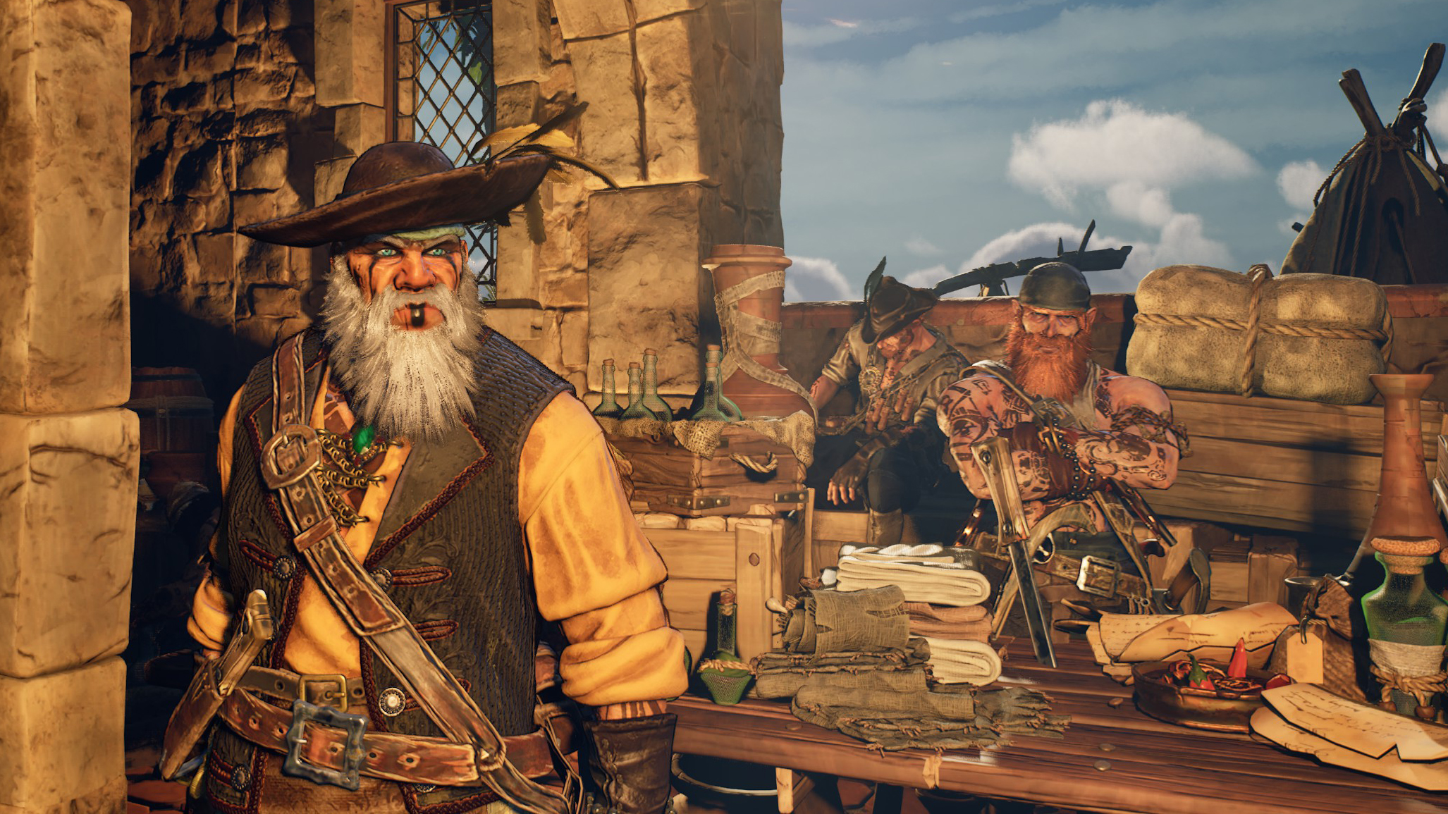 Pirates at a hideout