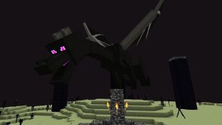 The Ender Dragon in Minecraft