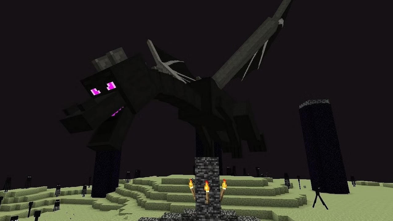 El dragón de Ender en Minecraft