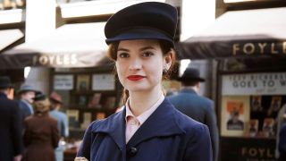 Lily James in The Guernsey Literary And Potato Peel Pie Society