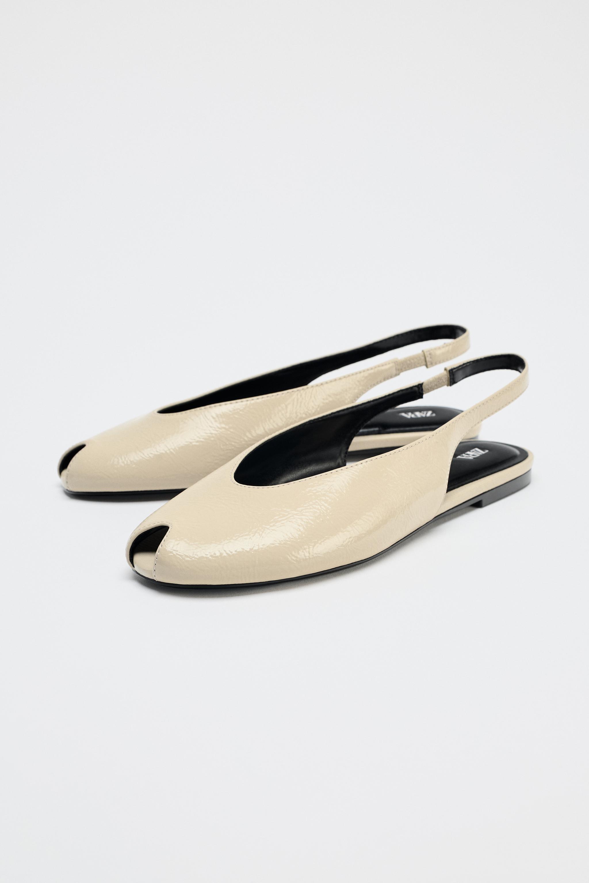Open Toe Slingback Shoes