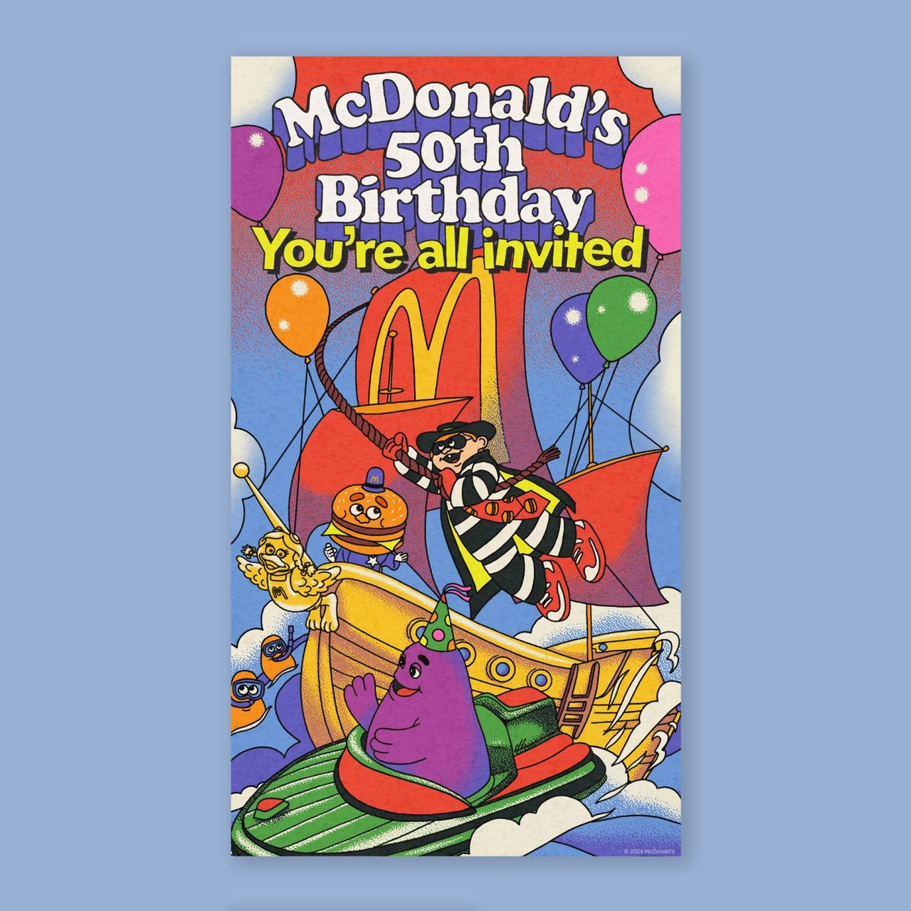 McDonald's retro 50th birthday ads