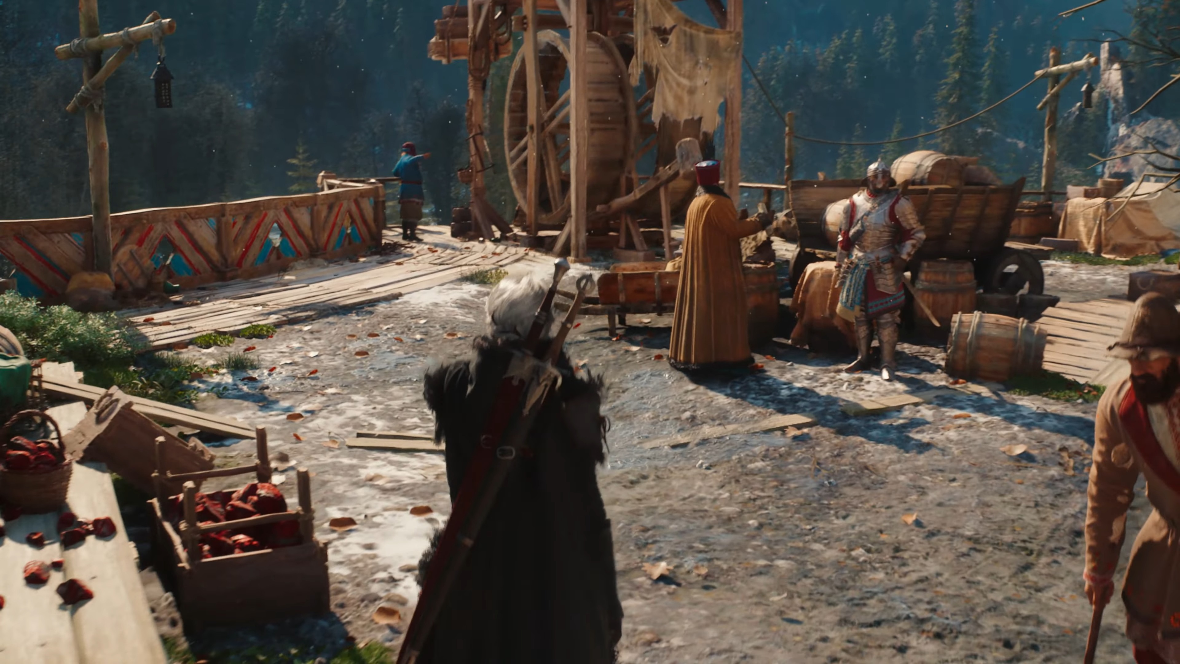 Ciri approaches her contract-giver.