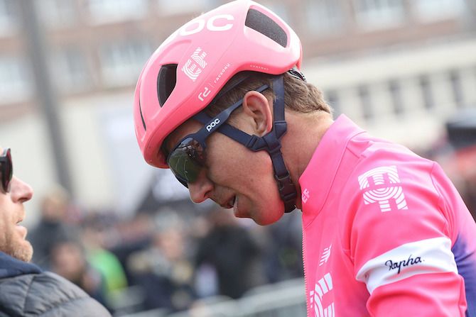 EF Education First's Sep Vanmarcke was sorely disappointed to take only fourth place at the 2019 Paris-Roubaix after a mechanical problem