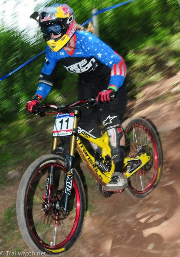 Jill Kintner (Transition-Red Bull) having a top ten run