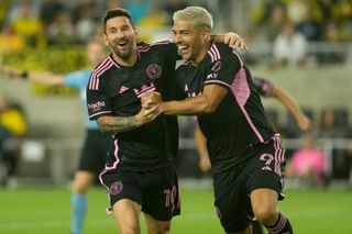 Lionel Messi and Luis Suarez in action for Inter Miami