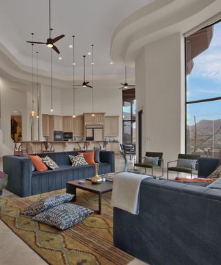 Living room in Alicia Keys’s Arizona home