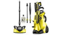 KARCHER K4 FULL CONTROL HOME PRESSURE WASHER in yellow finish on a white background