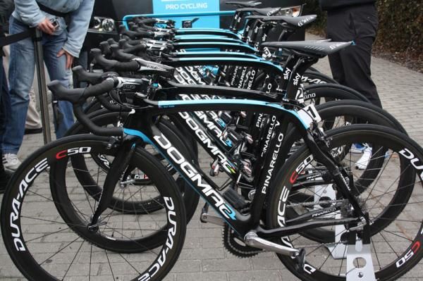 Sky's Pinarello Dogmas