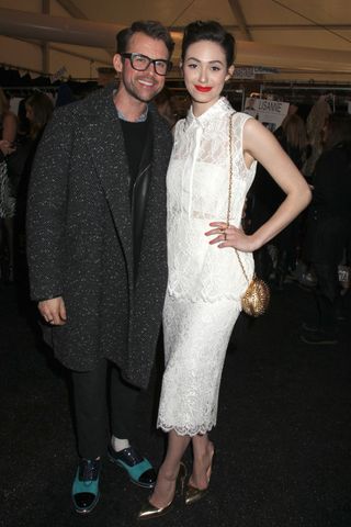 Brad Goreski And Emmy Rossum At New York Fashion Week AW14
