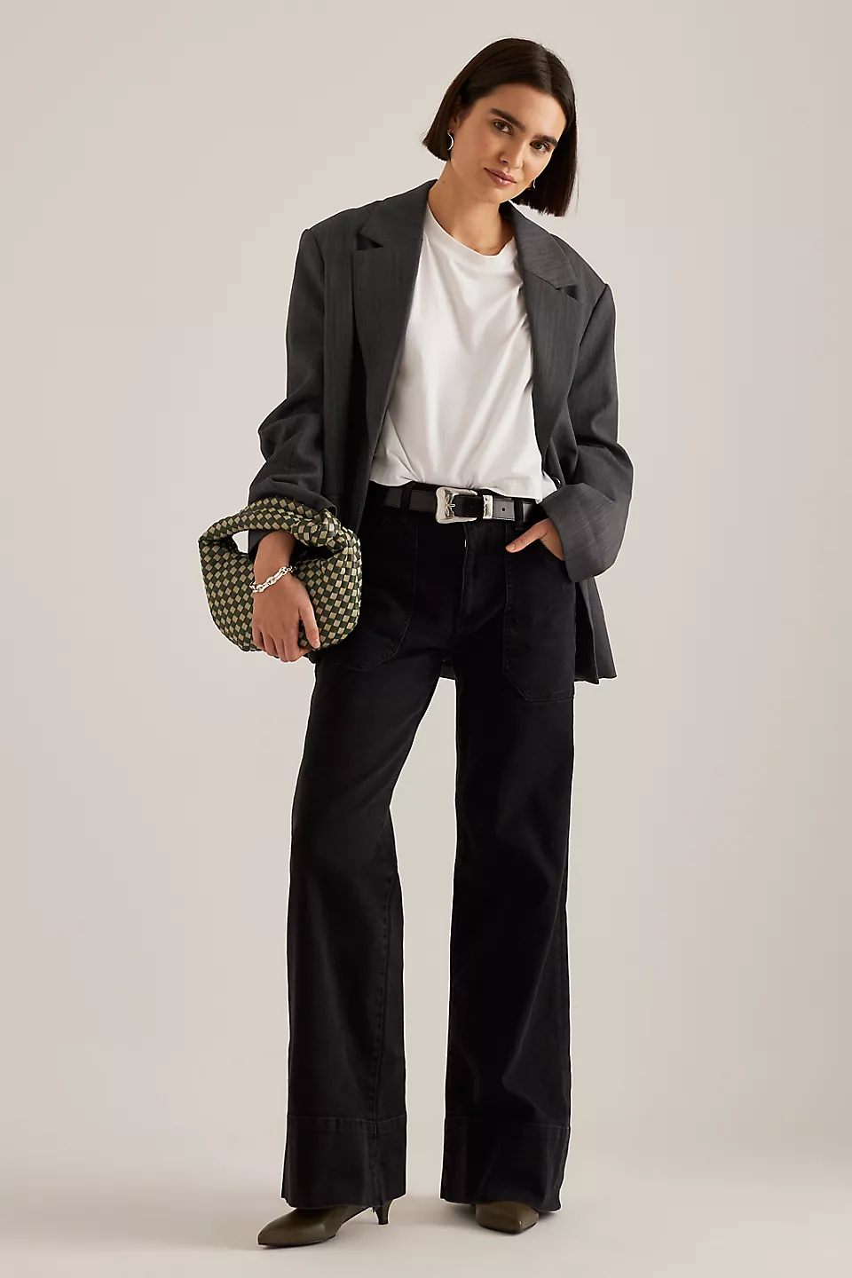 Pilcro , Relaxed High-Rise Full-Flare Jeans