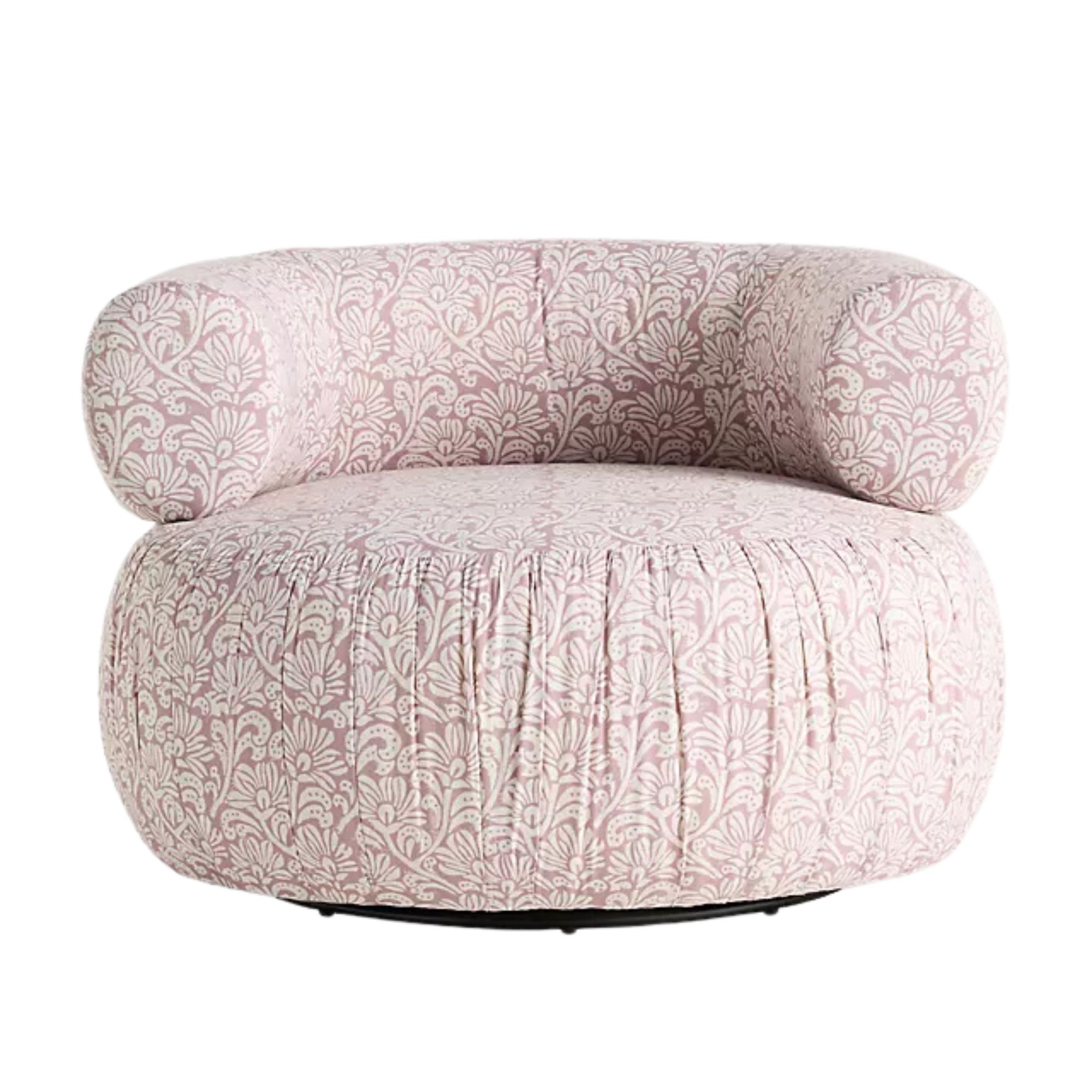 Anthropologie, Martinique Cotton Swivel Chair