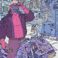 Cyberpunk 2077 "Tyger Claws" art: 12x20" print ($85)