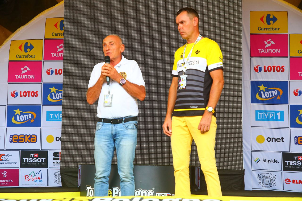 Tour de Pologne director Czeslaw Lang cancels the podium ceremonies