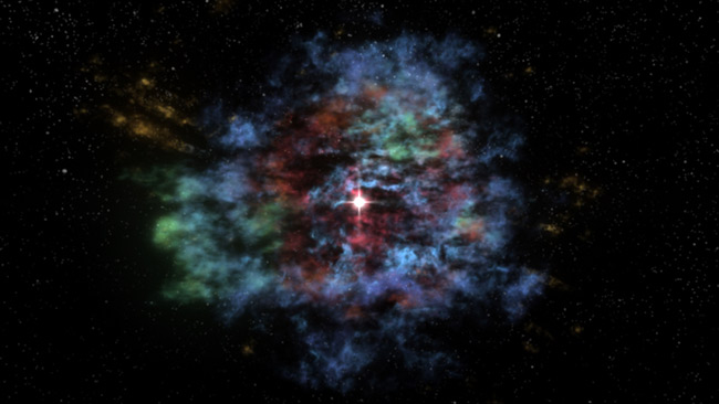 Dead Exploded Star Resurrected in 3-D