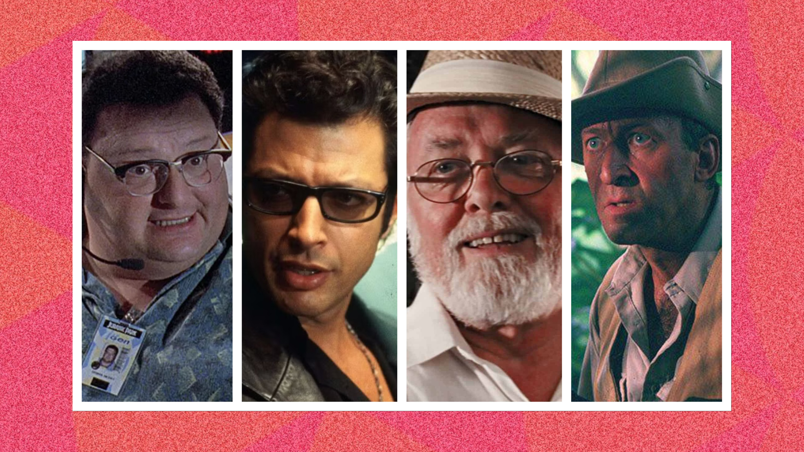 a selection of characters from Jurassic Park