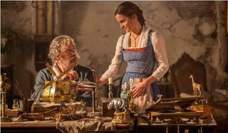 Disney's Beauty and the Beast Belle and her father in the workshop