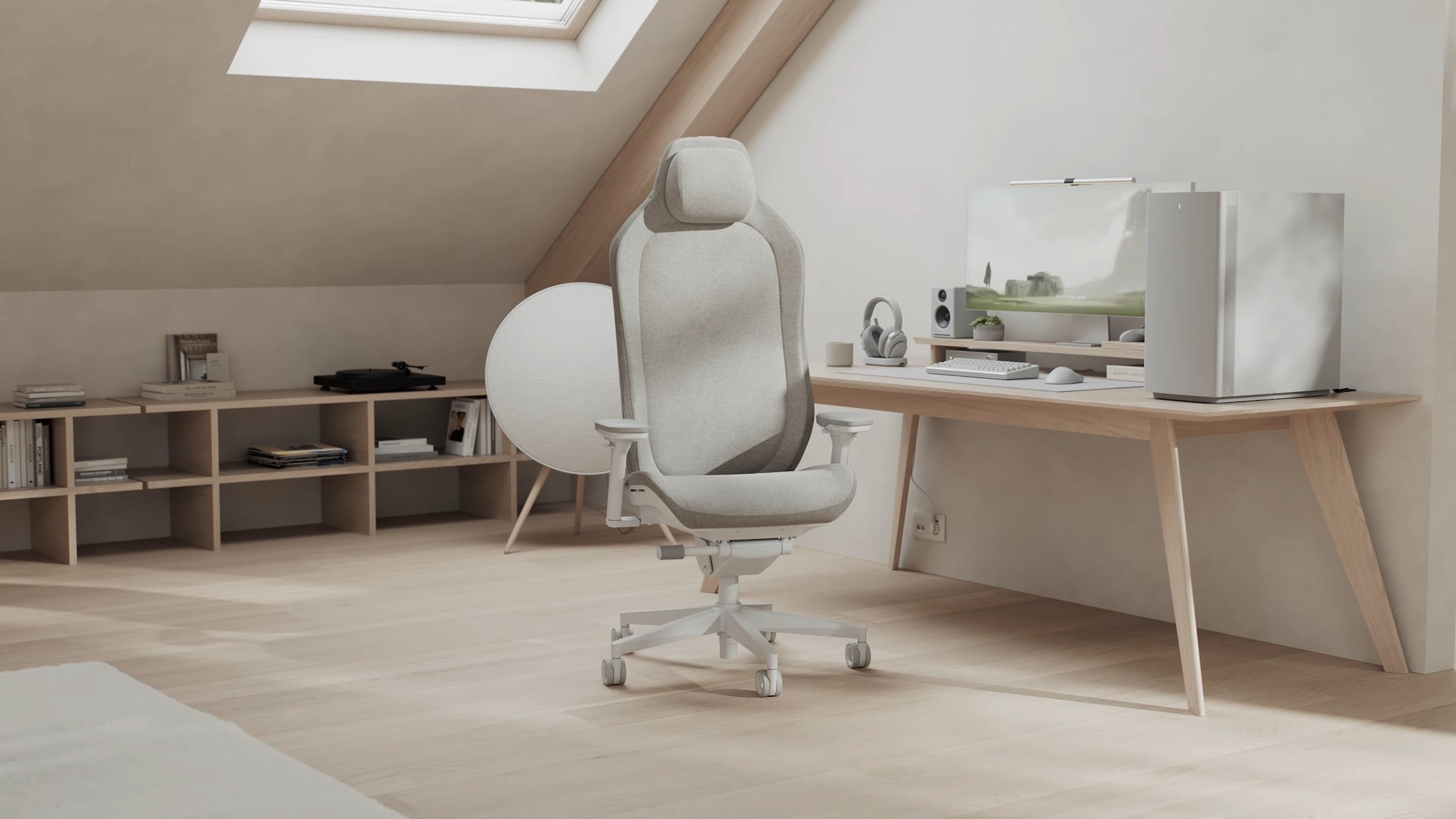 A fabric light version of the Fractal Refine 2 gaming chair