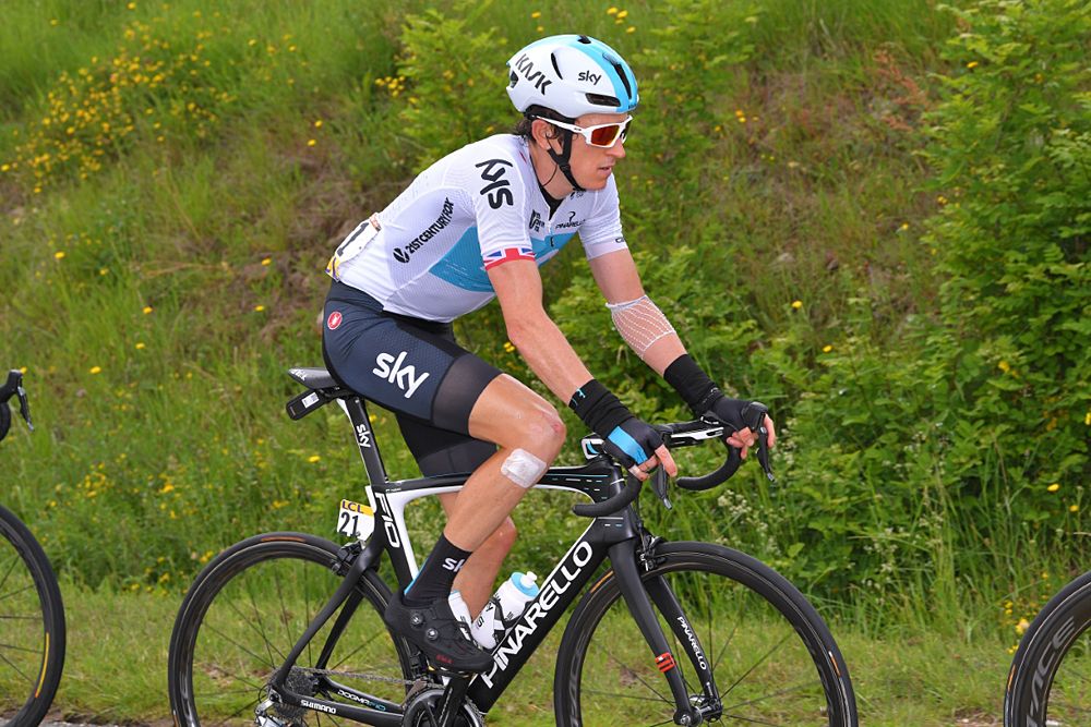 Geraint Thomas (Team Sky) during stage 1 at Criterium du Dauphine