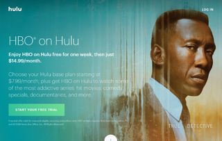 Hulu HBO add on website splash page True Detective 3