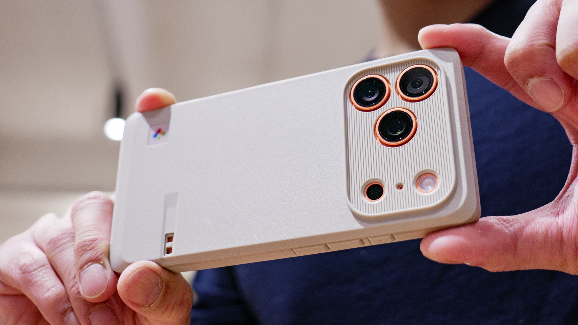 Spigen Classic LS case on iPhone 17 Pro.