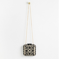 60's Floral Beaded Black Clutch Bag: $80 $59.81 | Oliver Bonas