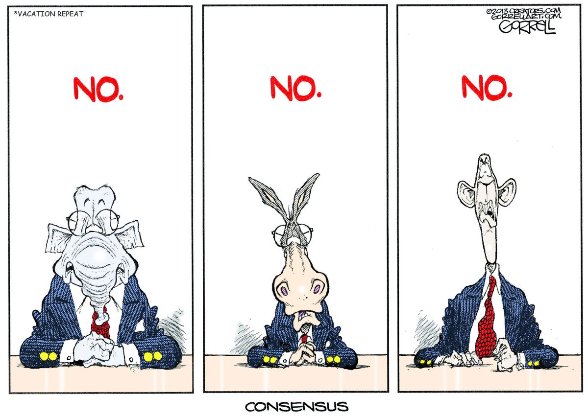Political cartoon U.S. Obama GOP Democrats | The Week, image size:1200x852