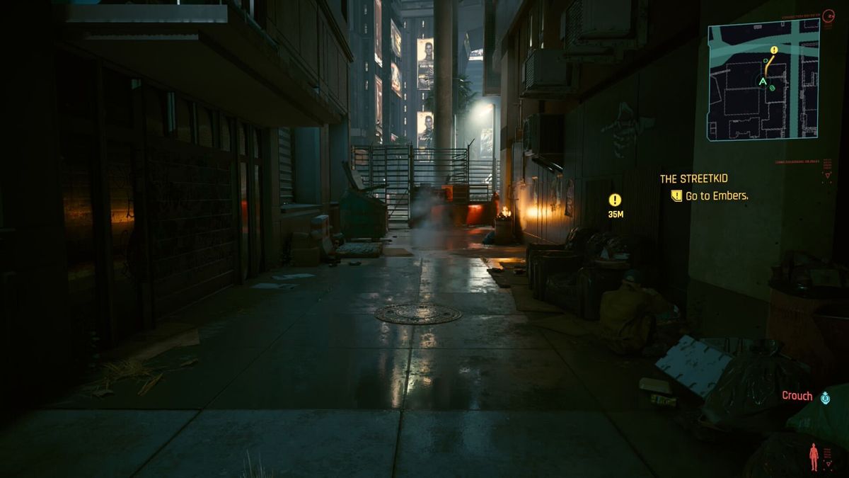 Screenshot from Cyberpunk 2077 running on Nintendo Switch 2