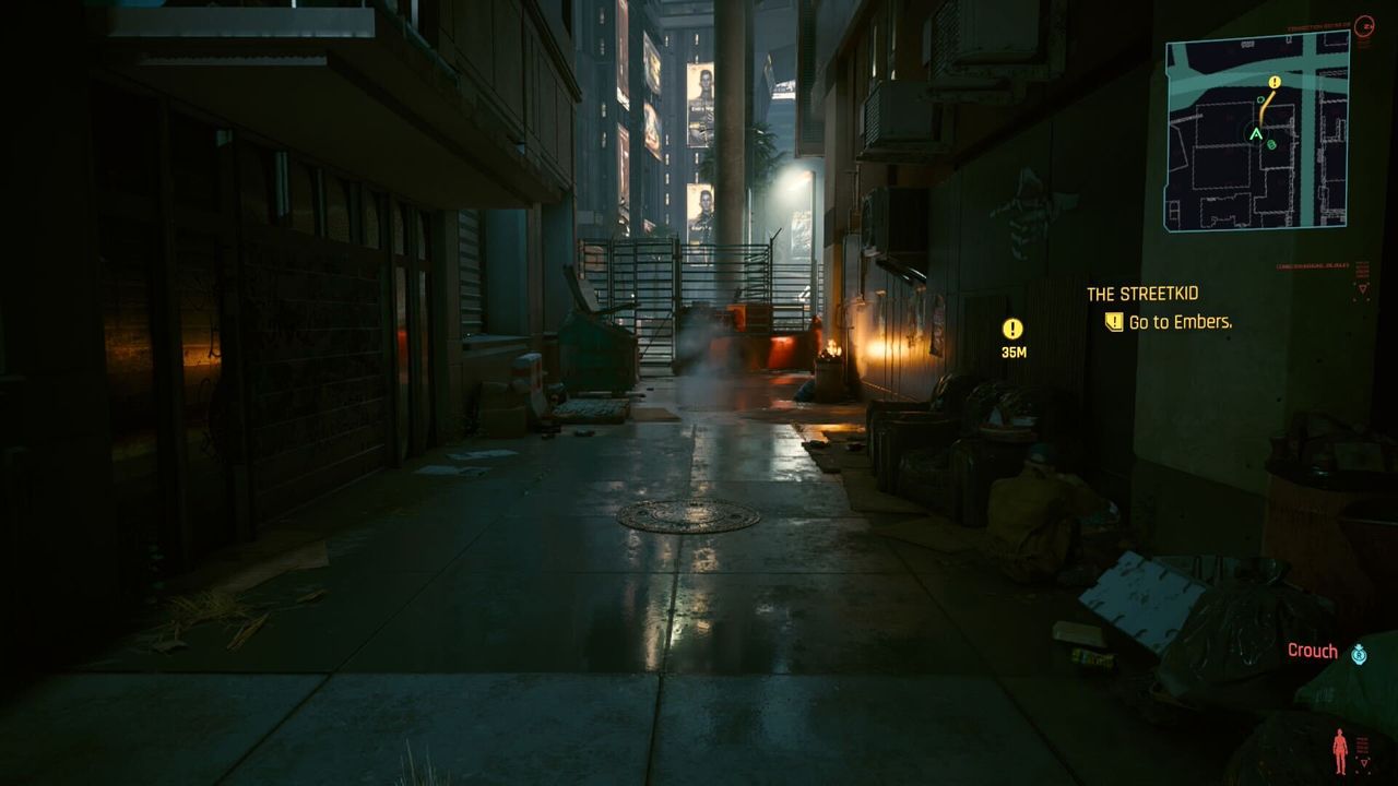 Screenshot from Cyberpunk 2077 running on Nintendo Switch 2