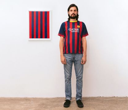 FC Barcelona- Max Siedentopf turns iconic football shirts into art ahead of Euro 2020 final 
