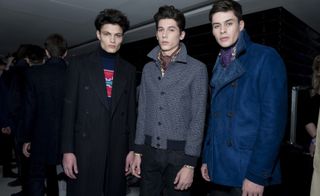 Male models wearing Richard James clothing