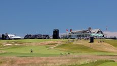A view of the ninth hole (Ben Nevis) at Shinnecock Hills for the US Open 2026