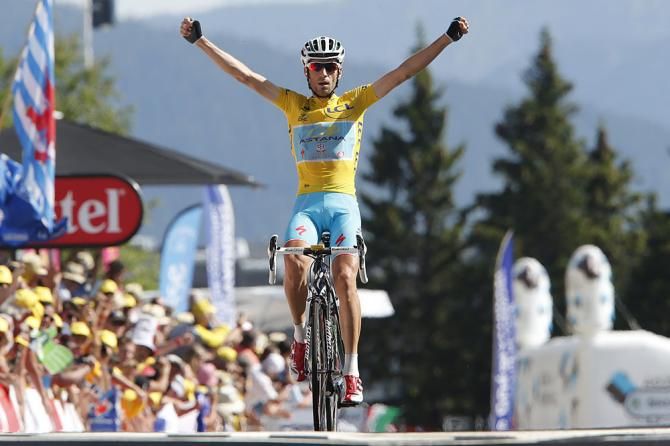 Stage winner Vincenzo Nibali