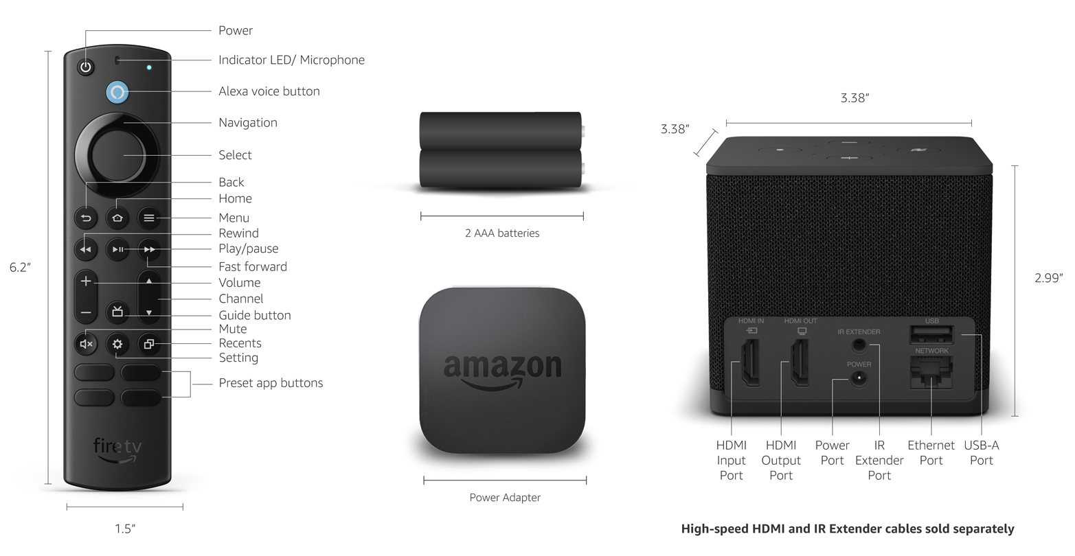 Amazon Fire TV Cube 3rd Gen with Remote