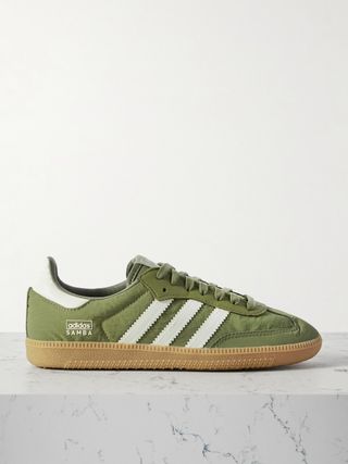 Samba Og leather-trimmed shell sneakers