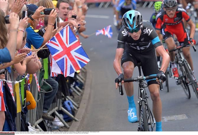 Chris Froome puts some pressure on his rivals