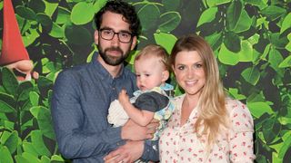 Anna Williamson and husband Alex Di Pasquale with son Vincenzo