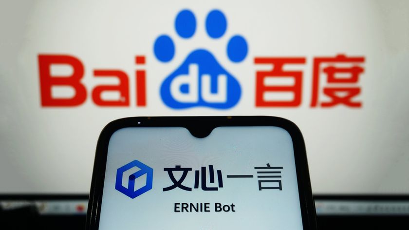 Baidu&#039;s ERNIE Bot running on a smartphone 