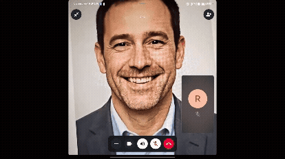 GIF of Honor Magic V5&#039;s AI Deepfake detection recognising an AI-generated profile picture