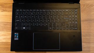 Close up of the MSI Summit E16 Flip Evo laptop keyboard