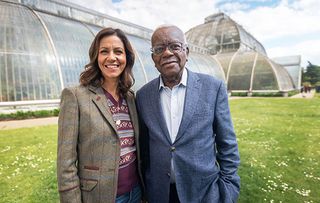 Julie Bardbury and Sir Trevor McDonald in Britain's Greatest National Treasures