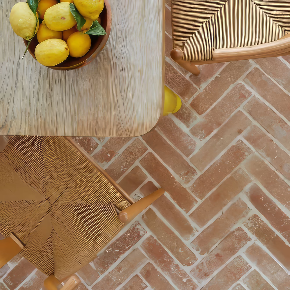 brick terracotta floor tile