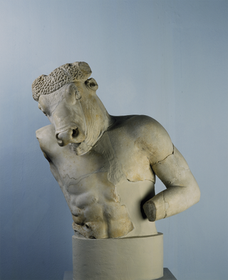 Roman Minotaur sculpture