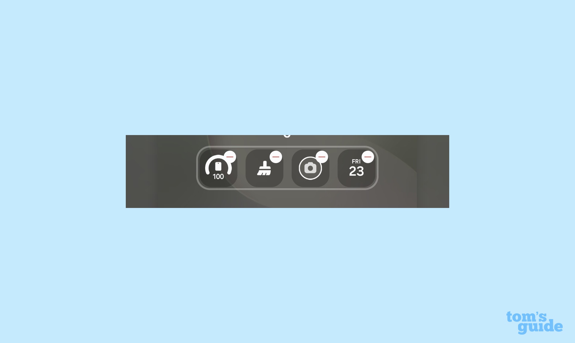 move widgets around the s25 lock screen