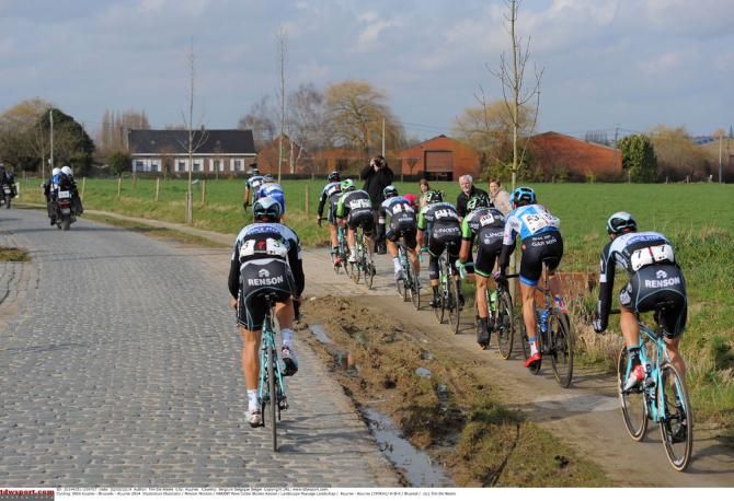 The break chose to keep away from the cobbles in Kuurne-Brussel-Kuurne
