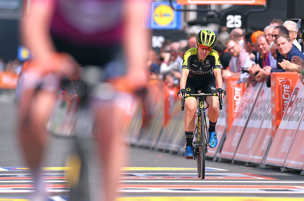 Amanda Spratt (Mitchelton-Scott) finishes second at Liege-Bastogne-Liege