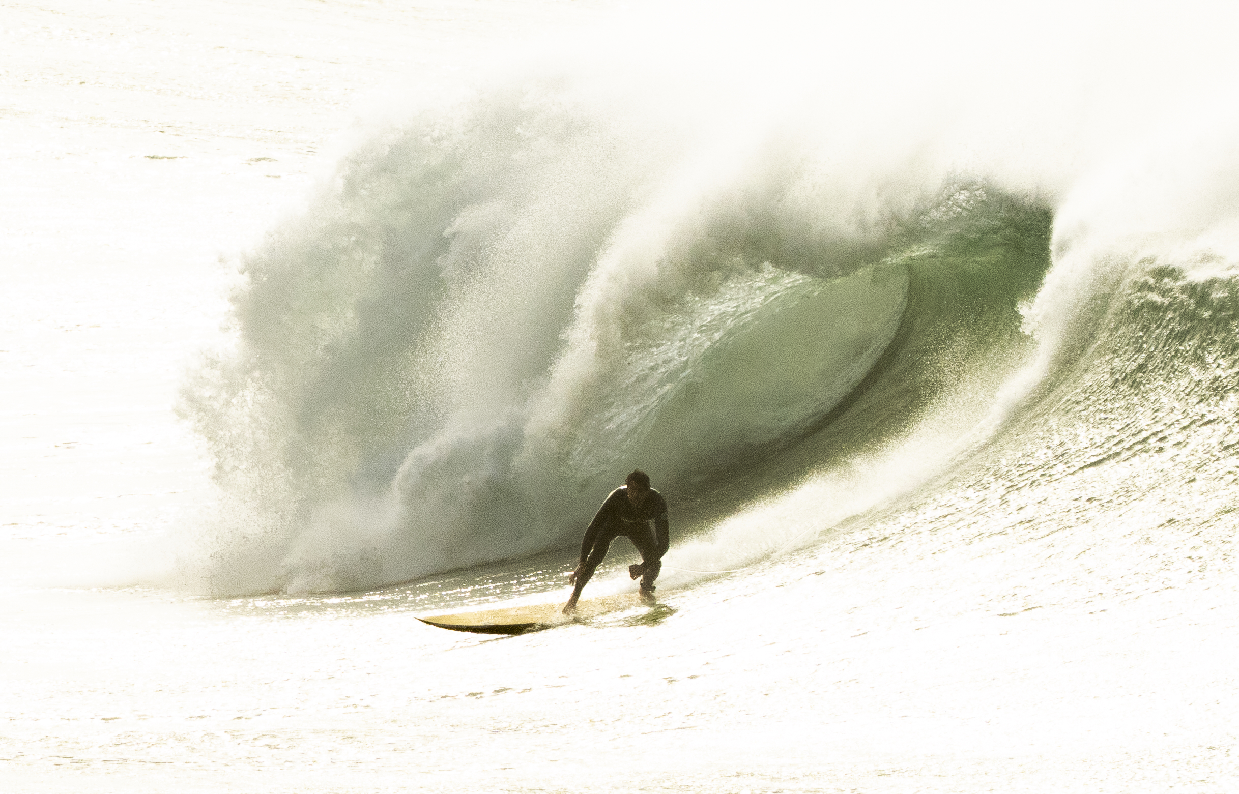 Tom Butler surfing Cribbar