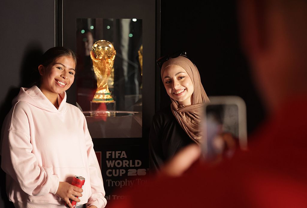 The World Cup trophy in Toronto